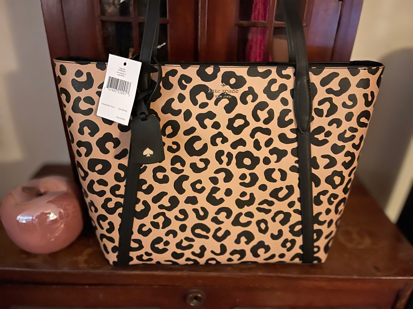 Amazon.co.jp: Kate Spade Tote Bag PXRUA675-673 Leather Leopard/Leopard  Pattern Tote Molly Leopard Small Tote/Pink Multi (673) Pink Multi  [Boutique], Pink : Clothing, Shoes & Jewelry